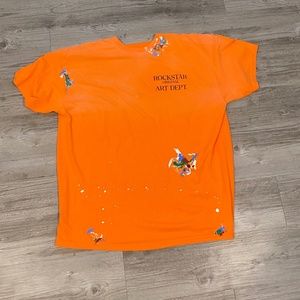 Rockstar Original Orange T Shirt Size XL